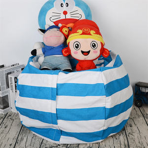 Wholesale Blue Plush Stuffed Toy Storage Bag