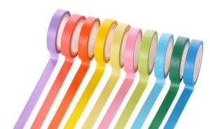 Candy Color Gift Packaging DIY Decoration Paper Masking Tape Set