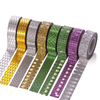 Gift Packaging DIY Decoration Glitter Paper Masking Gold Silver Foil Tape