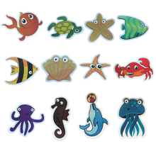 Adhesive Safety Anti-Slip Sea Animals Decal Bathroom Accessories Sets 