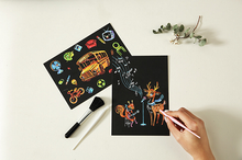 BOGUANG Magic Colorful Scratch Postcard Painting Doodle Creative Gifts for Kids