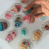 Cartoon OPP Packing Jelly Glue 3D Gel Epoxy Sticker