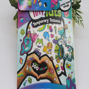 Removable Die Cut Temporary Tattoo Paper Custom Sticker Book for Kids